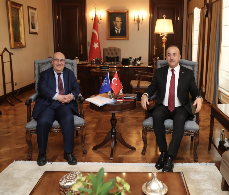 Disisleri Bakani Çavusoglu, Uluslararasi Göç Örgütü Genel Direktörü Vitorino'yla görüstüSalih Okuroglu